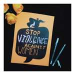 Calligraphy Creators -Stop Violence Against Women -Handmade With Frame